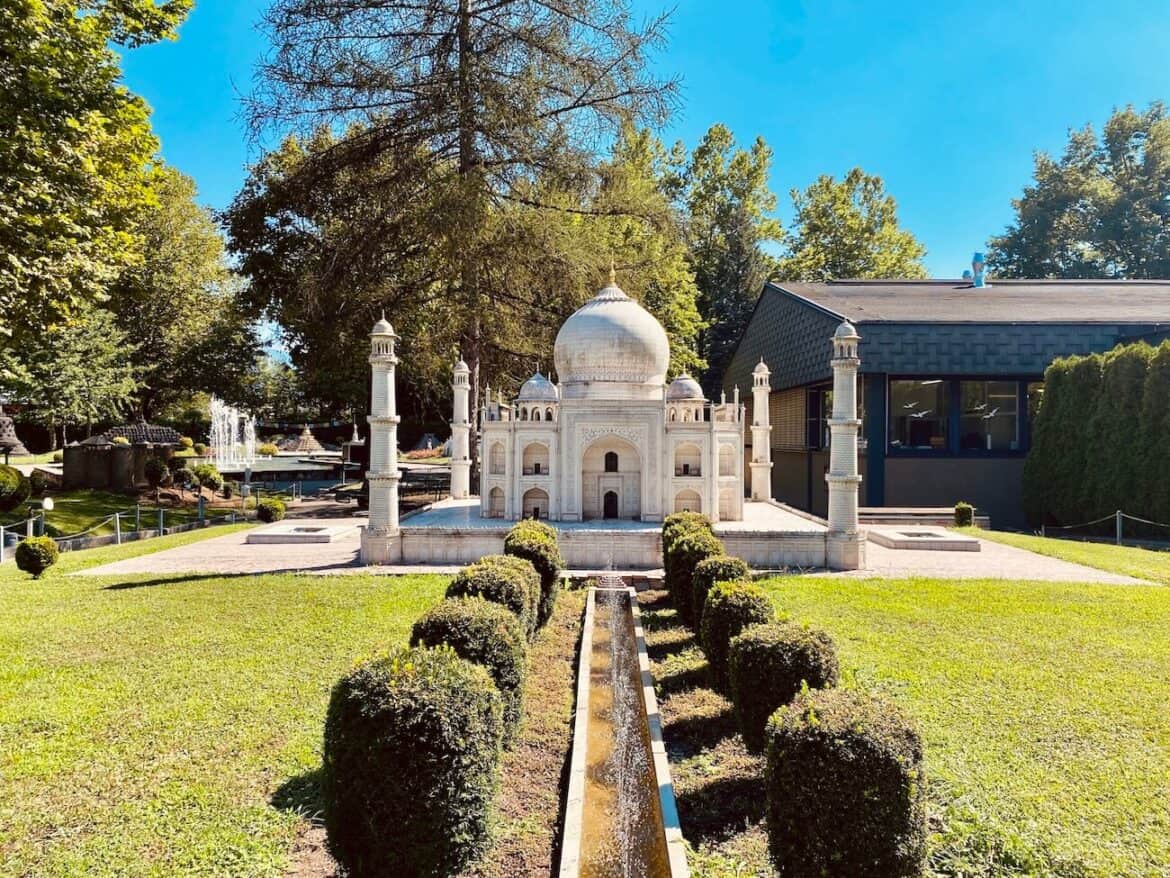 Minimundus. Taj Mahal in Miniaturformat