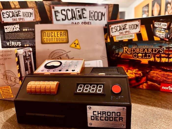 Escape Room das Spiel mit Decoder.